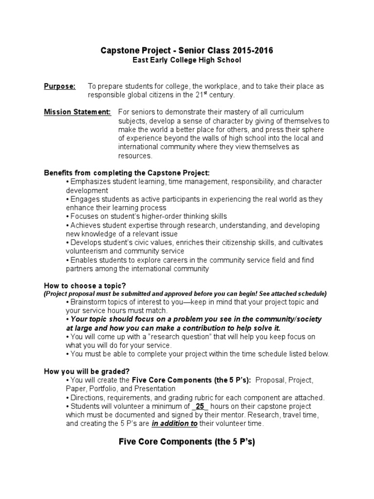 Capstone project proposal examples picture