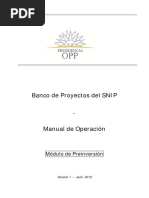 Banco Proyectos SNIP