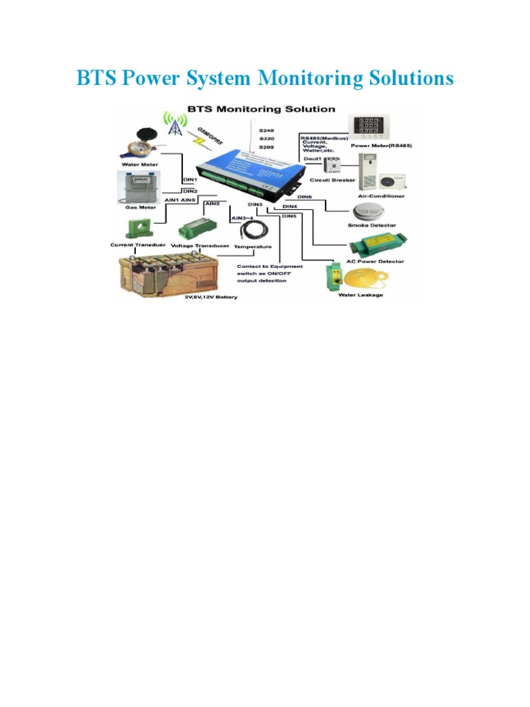 BTS Power System Monitoring | PDF