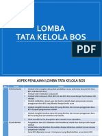 Indikator Penilaian Lomba Tata Kelola BOS-1