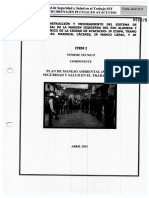 Informe Tecnico Plan de Manejo Ambiental y Seguridad y Salud en El Trabajo