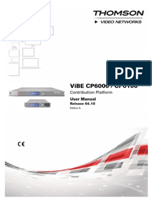 Vibe Cp6000 Usermanual V04 10 Eda Pdf Codec Booting