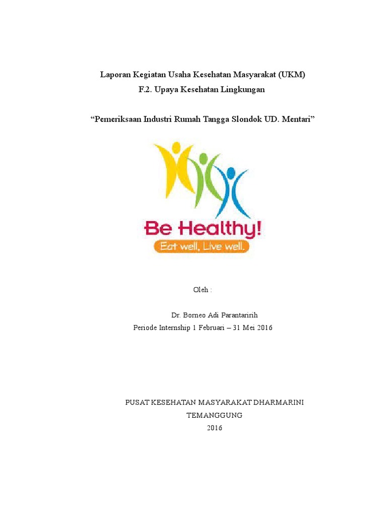 Laporan Kesehatan Lingkungan.doc