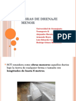 Obras de Drenaje Menor