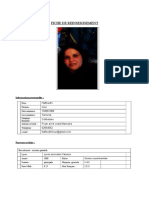 Fiche de Renseignement