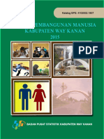 Indeks Pembangunan Manusia Kabupaten Way Kanan 2015