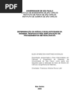 Determinação do Módulo de Elasticidade da Madeira
