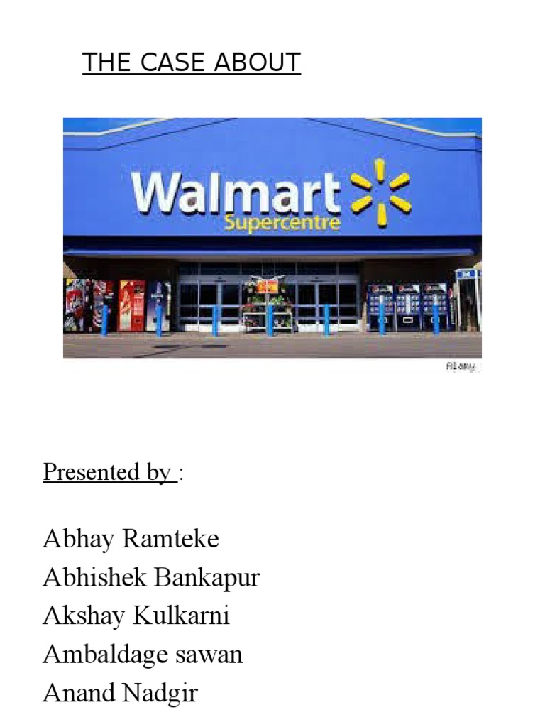 Walmart Case Study | PDF | Walmart | Retail
