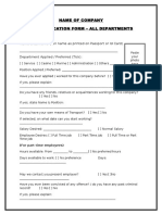 3 Employment Application Form