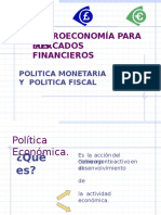 8. Politica Monetaria y Política Fiscal