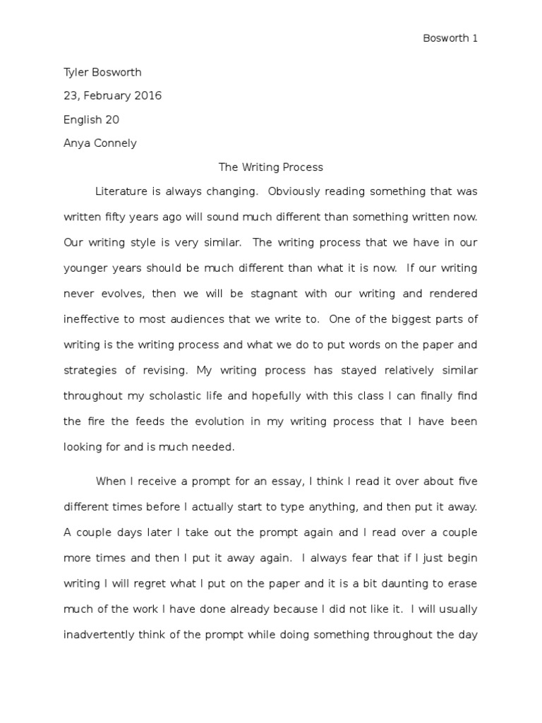 The Writing Process Draft 15  PDF  Paragraph  Understanding