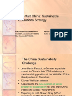 Wal-Mart China: Sustainable Operations Strategy