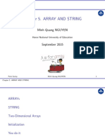 Chapter 5. Arrays and Strings