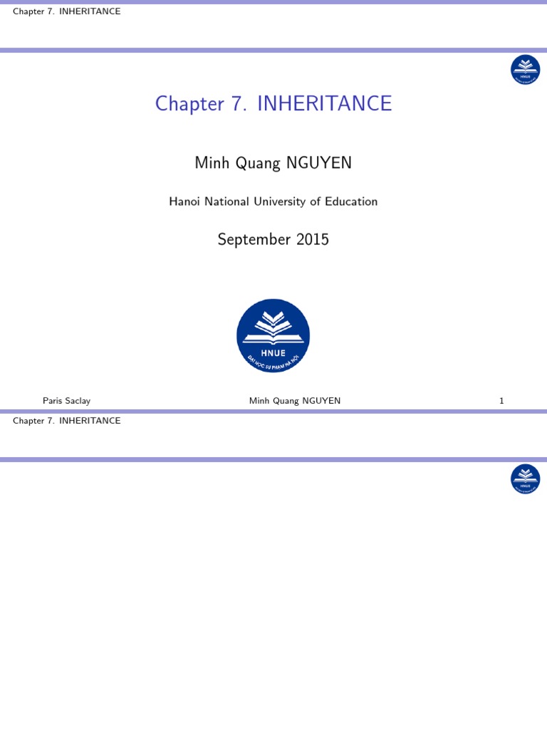 Chapter 7. Inheritance | PDF | Inheritance (Object Oriented Programming ...