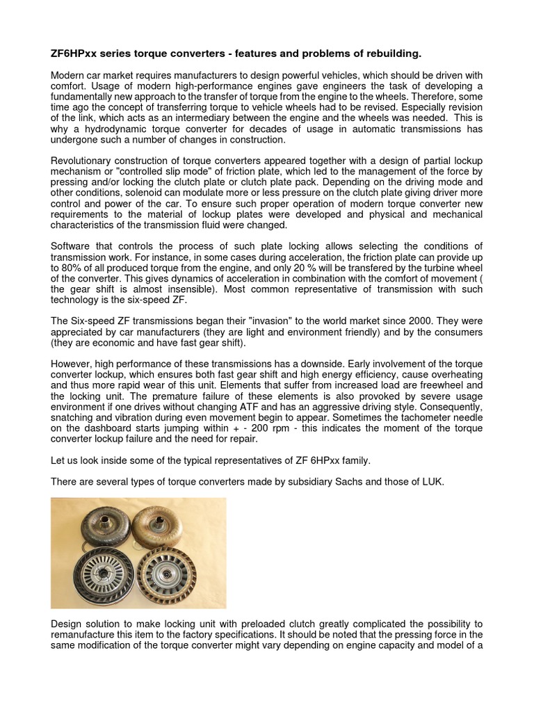 ZF 6HP TRANSMISSION RELIABILITY visual data 2