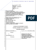 Defendants' reply in support of ex parte application (Skidmore v. Led Zeppelin "Stairway to Heaven" lawsuit)