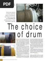 Grooved Drum Article