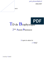 Biophysique - TD N3