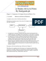 Computer Studies AS-Level Notes by Studyguide - PK