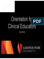 Initial Clinical Eduators Fall 2016