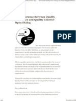 The Difference Between Quality Assurance and Quality Control - Open Dialog