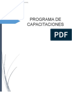 Avance Programa Capacitaciones