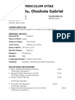 Sample CV For Welder