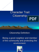 Character Trait Citizenship