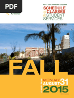 East LA College - 9.2 2015 Fall - Schedule