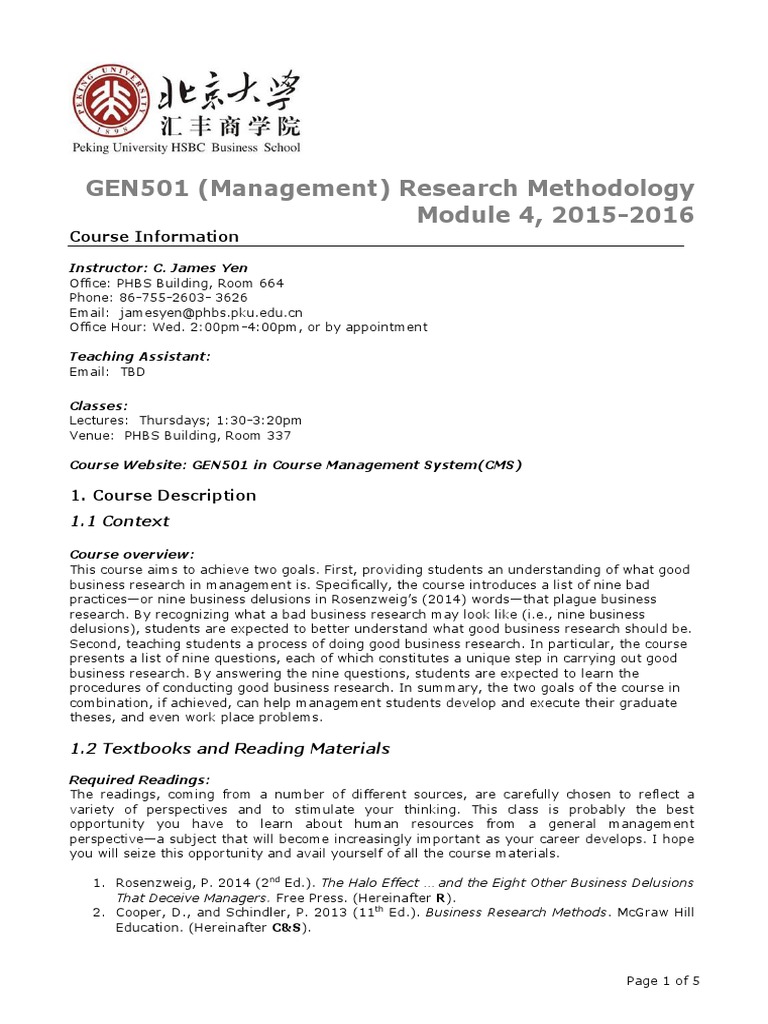 research methodology syllabus for phd