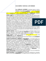 Contrato de Compra y Venta de Lote Terreno