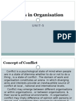 Conflicts in Organisation