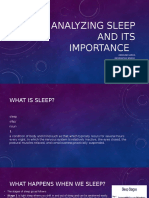 The Importance of Sleep Presentation