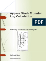 Bypass Stack Trunnion Lug Calculation