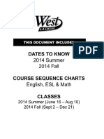 West LA College - 8.1 2014 Summer & 9.2 2014 Fall - Schedule