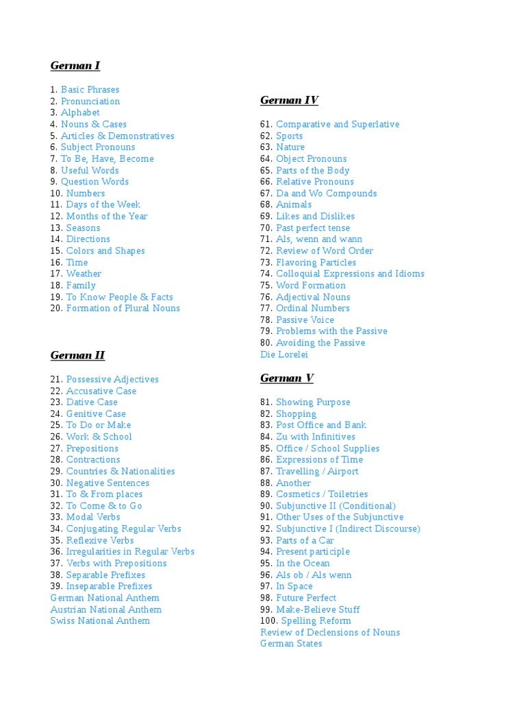 German A1 PDF Grammatical Gender Vowel