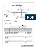 Activity Ingles 4 Primaria