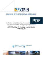 Training Methodology for PV Installers