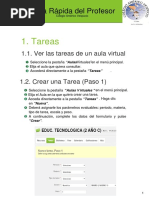 Cómo subir tareas al aula virtual | PDF