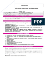 Plan de Auditoria Interna AVANTEL 2016