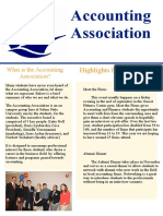 Accounting Association Newsletter RD