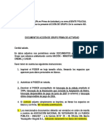 Documentos Acción de Grupo Prima de Actividad