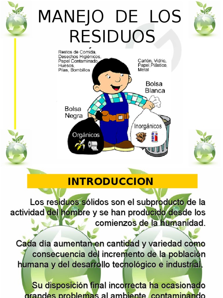 Manejo y Clasificación de Residuos Sólidos | PDF | Reciclaje | Residuos