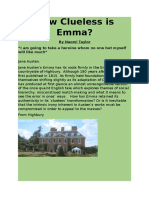 How Clueless Is Emma, A Literary Magazine Article