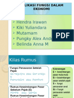 Aplikasi Fungsi Dalam Ekonomi