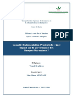 Rapport Final - Mémoire de Fin D'etudes - Nouvelle Réglementation Prudentielle: Quel Impact Sur La Performance Financière Des Banques Marocaines?