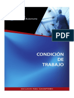 Condición de Trabajo PDF