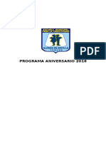 Programa Aniversario 2016