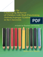 Addressing The Challenging Behavior of Children With High-Functioning Autism - Asperger Syndrome in The Classroom