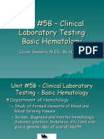 Unit 5B Basic Hematology